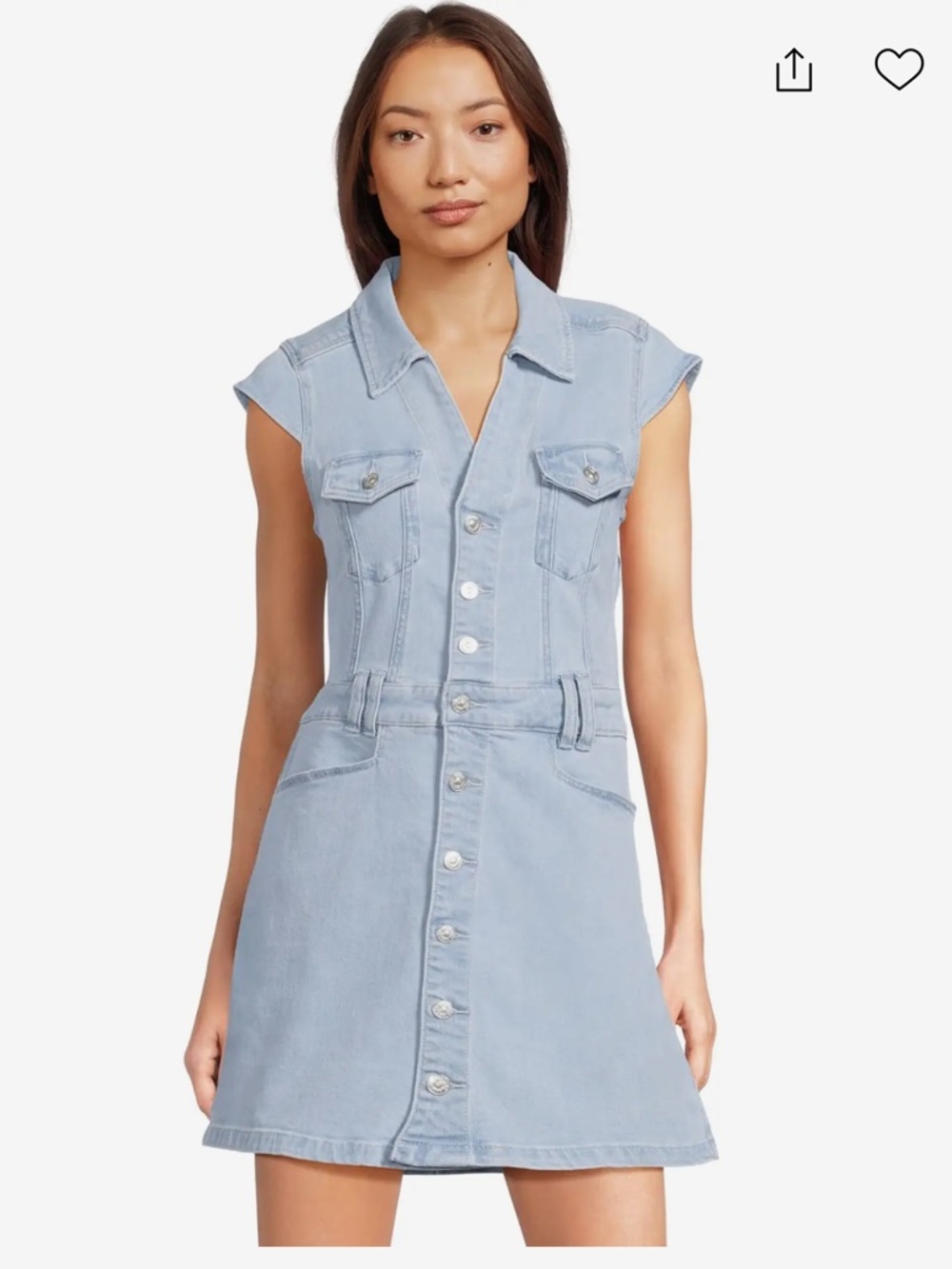 NWT Paige Jaxsyn Denim Dress Jolene Pocket Tayla - Picture 5 of 9